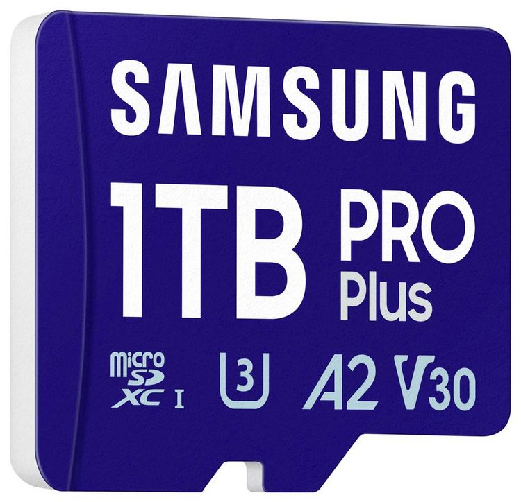 Produktbild: Samsung microSD Card PRO Plus (2023) miniSDXC-Karte Retail 1TB Class 10, UHS-Class 1, Class 3 UHS-I , v30 Video Speed Class, A2