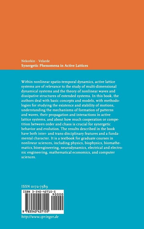 Produktbild: Synergetic Phenomena in Active Lattices
