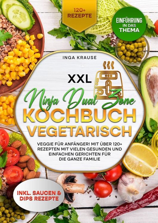 Produktbild: XXL Ninja Dual Zone Kochbuch Vegetarisch
