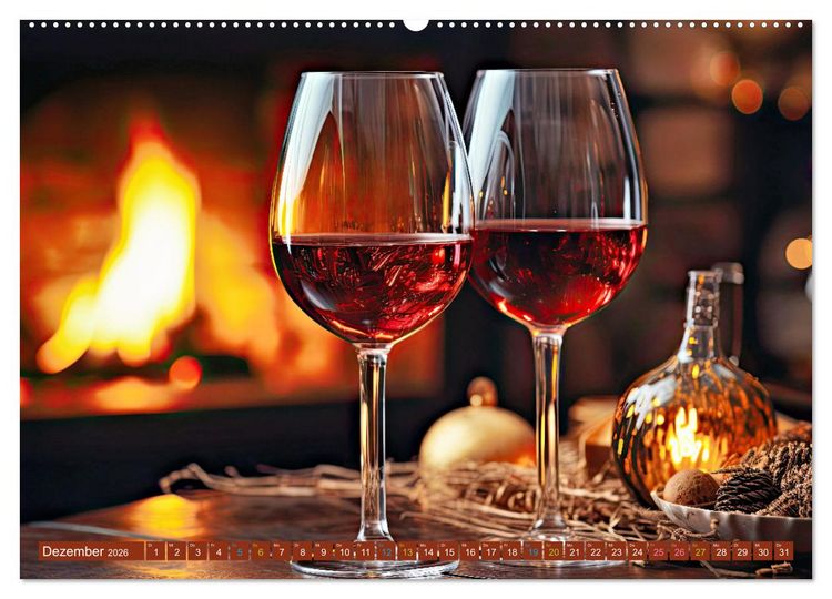 Produktbild: Rebensaft - Weingenuss (hochwertiger Premium Wandkalender 2026 DIN A2 quer), Kunstdruck in Hochglanz