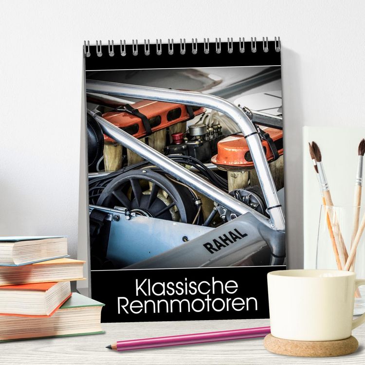 Produktbild: Klassische Rennmotoren (Tischkalender 2025 DIN A5 hoch), CALVENDO Monatskalender