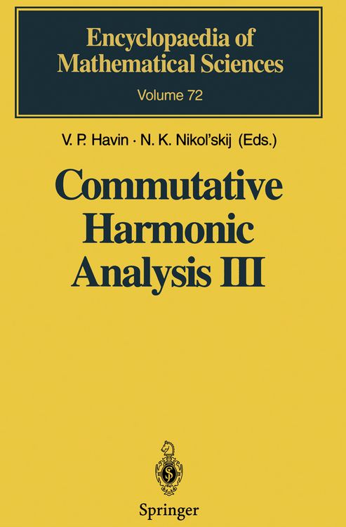 Produktbild: Commutative Harmonic Analysis III