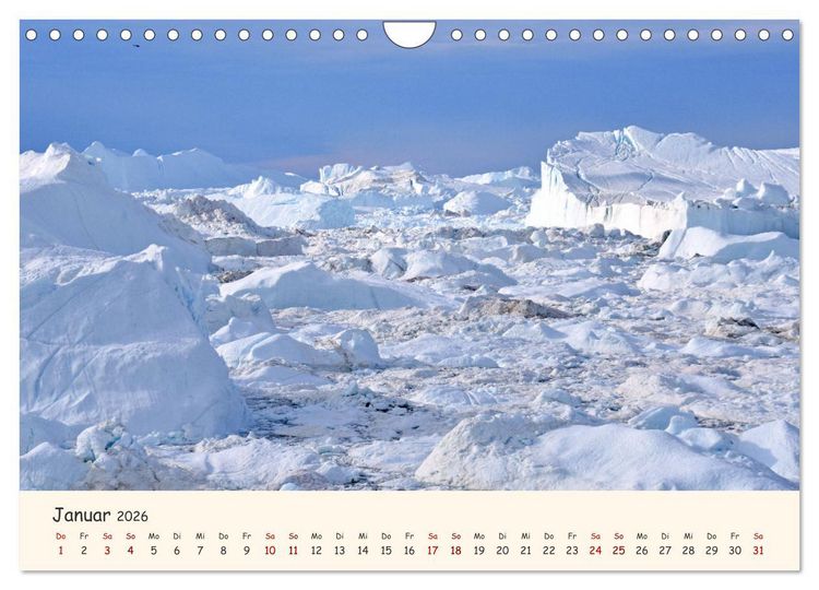 Produktbild: Gr&ouml;nland Faszinierend atemberaubend grandios (Wandkalender 2026 DIN A4 quer), CALVENDO Monatskalender
