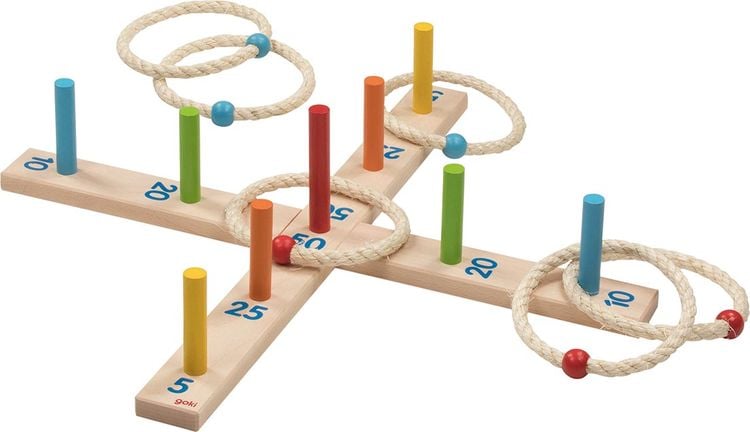 Bild vom Artikel Goki 56801 - Ringwurfspiel mit 6 Sisalringen vom Autor 