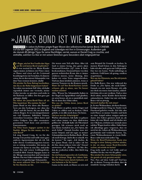 Produktbild: Cinema pr&auml;sentiert: Inside James Bond (Erweiterte Neuausgabe)