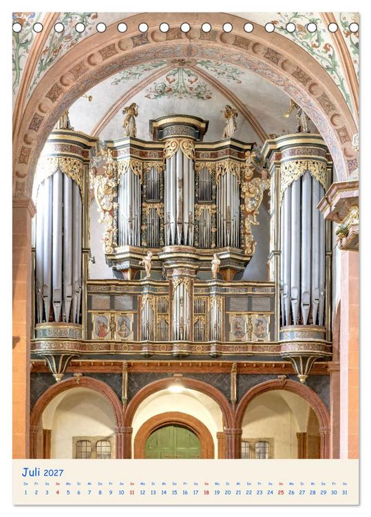 Produktbild: Orgel Giganten (Tischkalender 2027 DIN A5 hoch), CALVENDO Monatskalender
