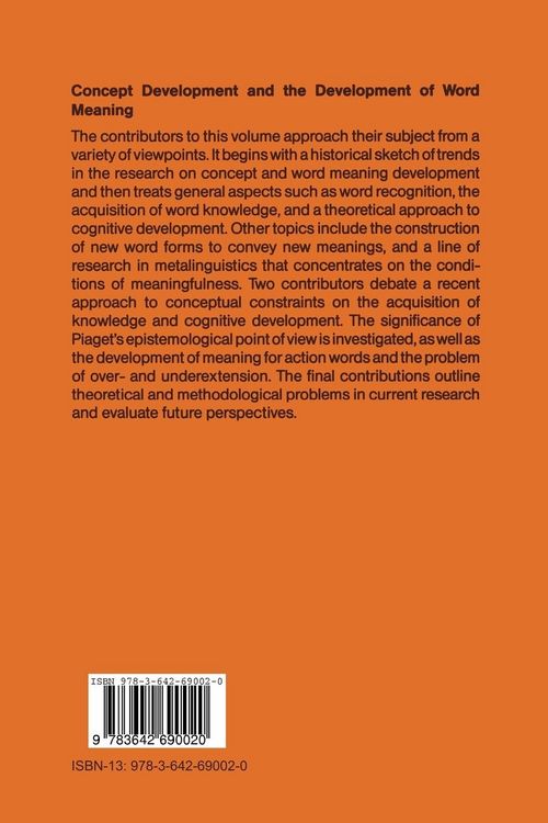 Produktbild: Concept Development and the Development of Word Meaning