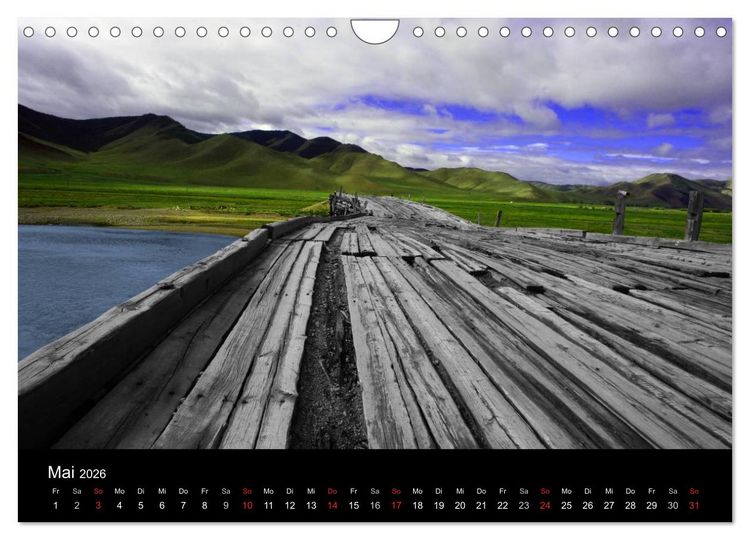 Produktbild: Einsame Mongolei (Wandkalender 2026 DIN A4 quer), CALVENDO Monatskalender