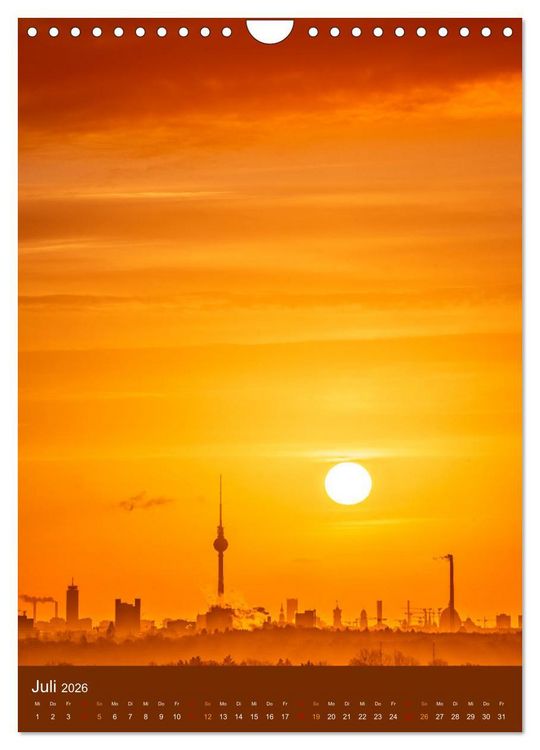 Produktbild: Berliner Fernsehturm - Magische Momente (Wandkalender 2026 DIN A4 hoch), CALVENDO Monatskalender