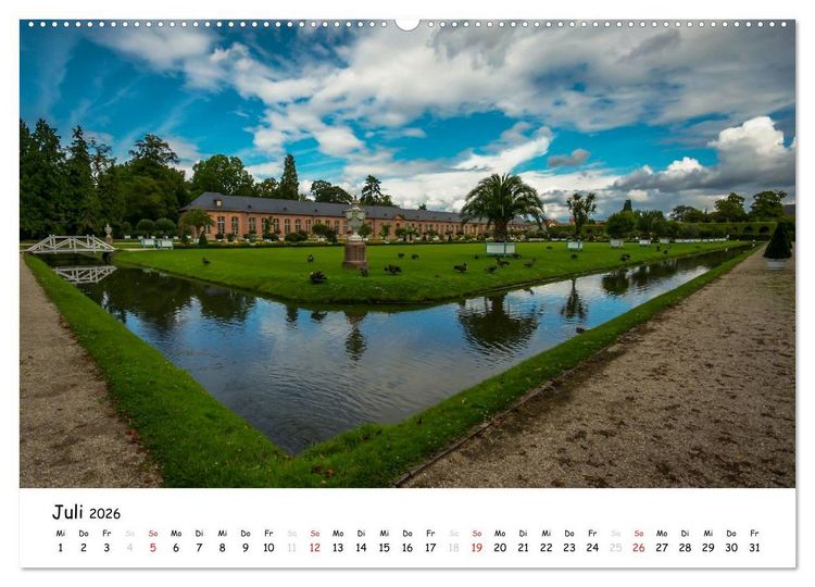 Produktbild: Schl&ouml;sser und G&auml;rten S&uuml;ddeutschland (hochwertiger Premium Wandkalender 2026 DIN A2 quer), Kunstdruck in Hochglanz