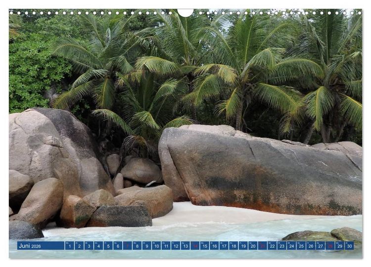 Produktbild: Seychellen - Wild und Sch&ouml;n (Wandkalender 2026 DIN A3 quer), CALVENDO Monatskalender