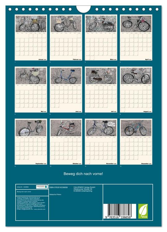 Produktbild: Beweg dich nach vorne! (Wandkalender 2026 DIN A4 hoch), CALVENDO Monatskalender