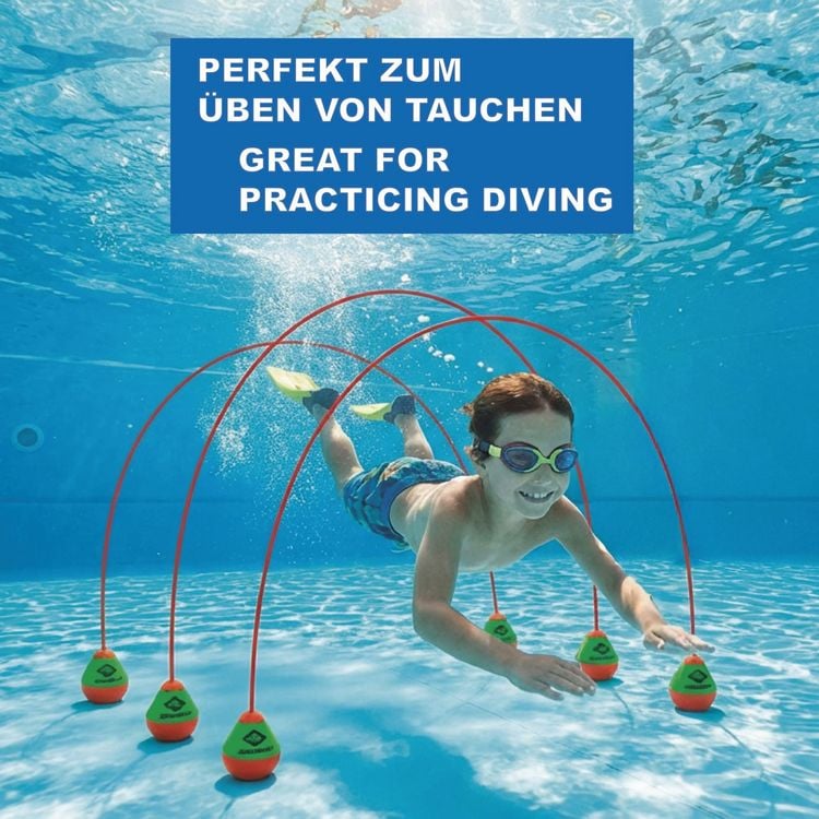 Produktbild: Schildkr&ouml;t 970324 - Tauchb&ouml;gen, 3-teilig, f&uuml;r Schwimm- und Tauchtaining ab 6 Jahren