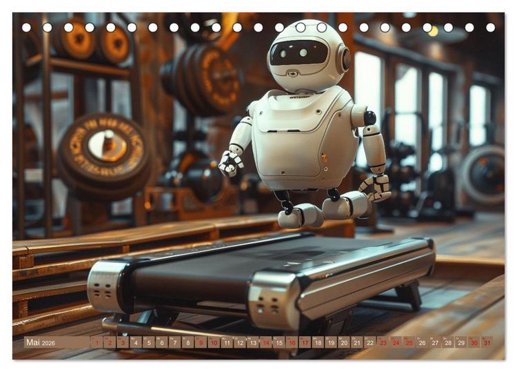 Produktbild: Neues aus dem Roboter Sport Club (Tischkalender 2026 DIN A5 quer), CALVENDO Monatskalender