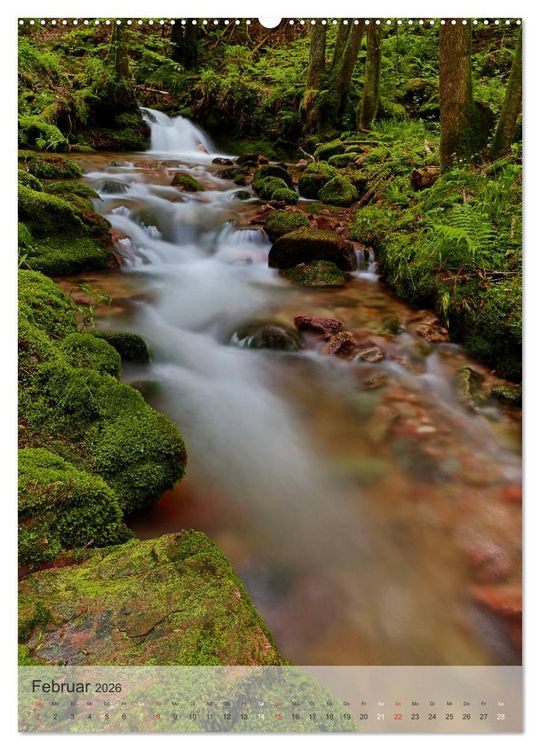 Produktbild: Alles im Fluss - Schwarzwaldwasser (Wandkalender 2026 DIN A2 hoch), CALVENDO Monatskalender