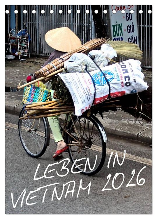 Produktbild: Leben in Vietnam 2026 (Tischkalender 2026 DIN A5 hoch), CALVENDO Monatskalender