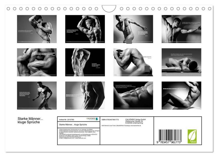 Produktbild: Starke M&auml;nner... kluge Spr&uuml;che (Wandkalender 2026 DIN A4 quer), CALVENDO Monatskalender