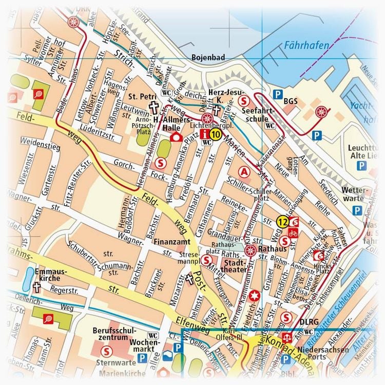 Produktbild: Cuxhaven und umzu (mit Stadtplan) 1:60 000