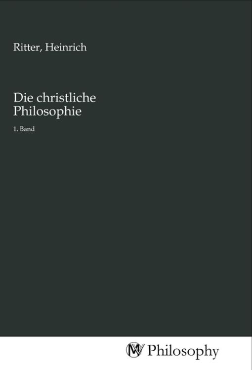 Produktbild: Die christliche Philosophie