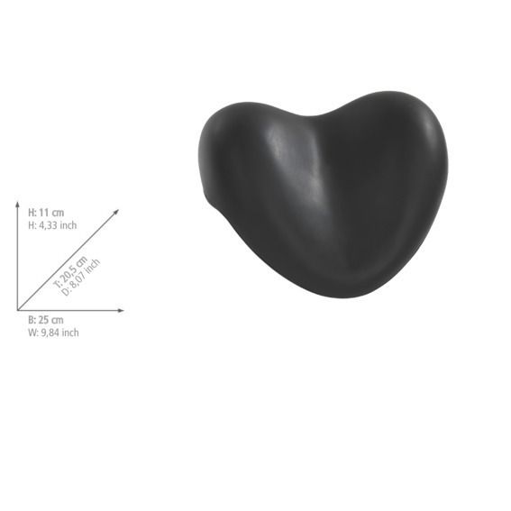 Produktbild: Kopf- und Nackenkissen Mod. Tropic Black, f&uuml;r die Badewanne