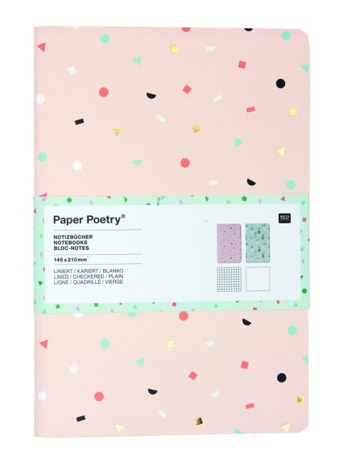 Produktbild: Notizb&uuml;cherset A5, Tropical Spring, 2-teilig