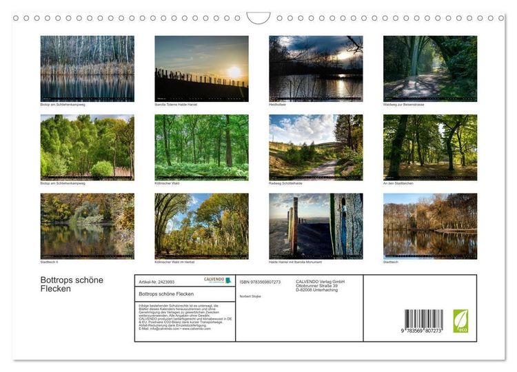 Produktbild: Bottrops sch&ouml;ne Flecken (Wandkalender 2027 DIN A3 quer), CALVENDO Monatskalender