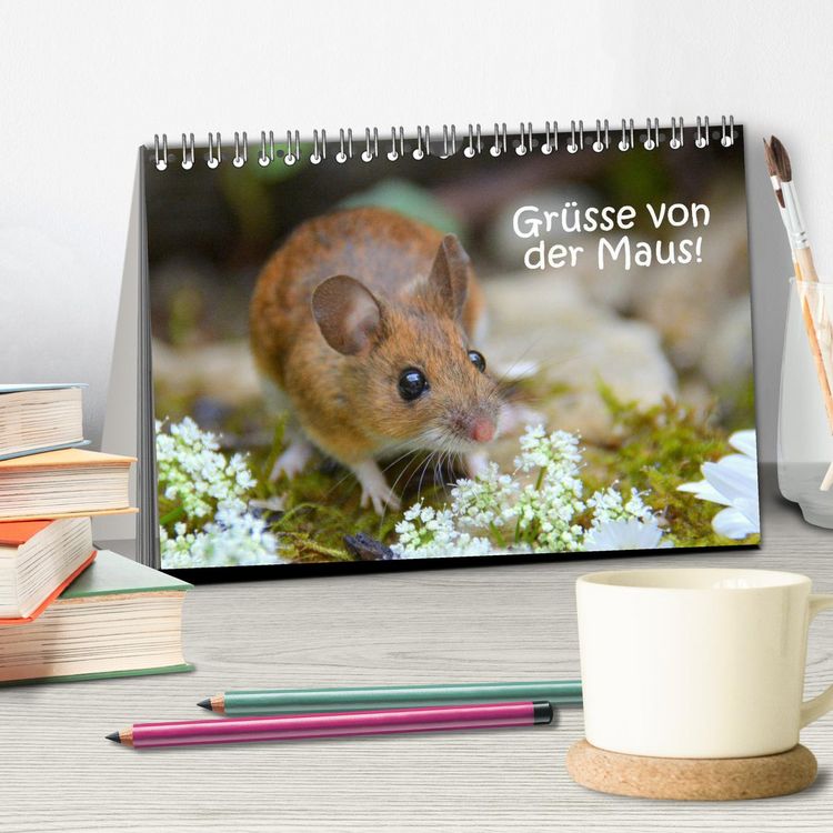 Produktbild: Gr&uuml;sse von der Maus! (Tischkalender 2026 DIN A5 quer), CALVENDO Monatskalender