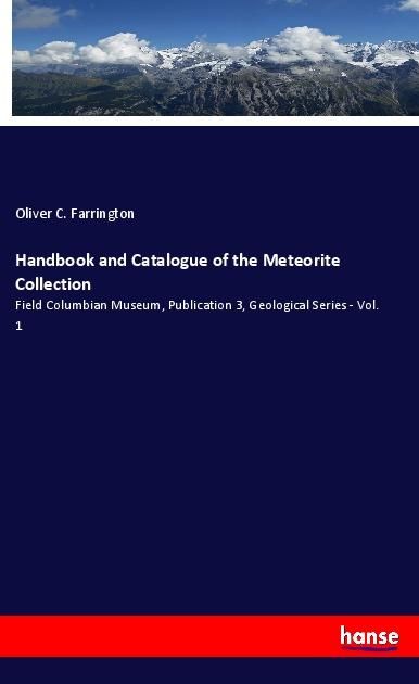 Produktbild: Handbook and Catalogue of the Meteorite Collection