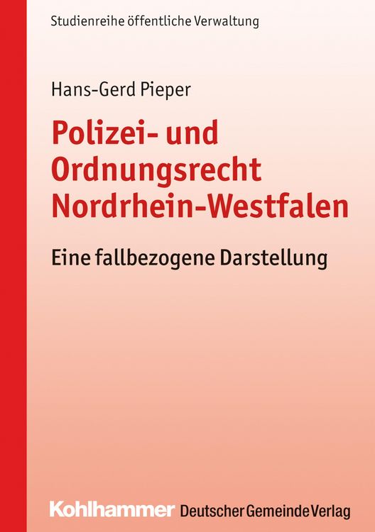 Produktbild: Polizei- und Ordnungsrecht Nordrhein-Westfalen