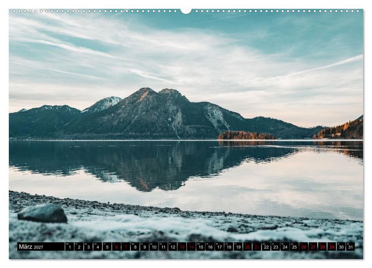 Produktbild: Bayrische Seen und W&auml;lder (Wandkalender 2027 DIN A2 quer), CALVENDO Monatskalender