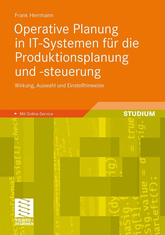 Produktbild: Operative Planung in IT-Systemen f&uuml;r die Produktionsplanung und -steuerung