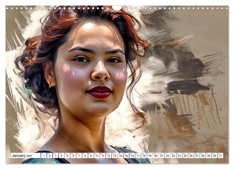 Produktbild: Daphne&rsquo;s Habitats, the Graphic Worlds of a Digital Muse (Wall Calendar 2027 DIN A3 landscape), CALVENDO 12 Month Wall Calendar