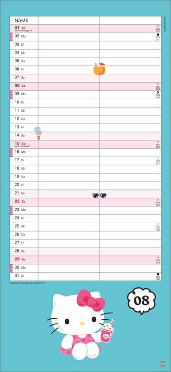 Produktbild: Hello Kitty Planer f&uuml;r zwei 2027