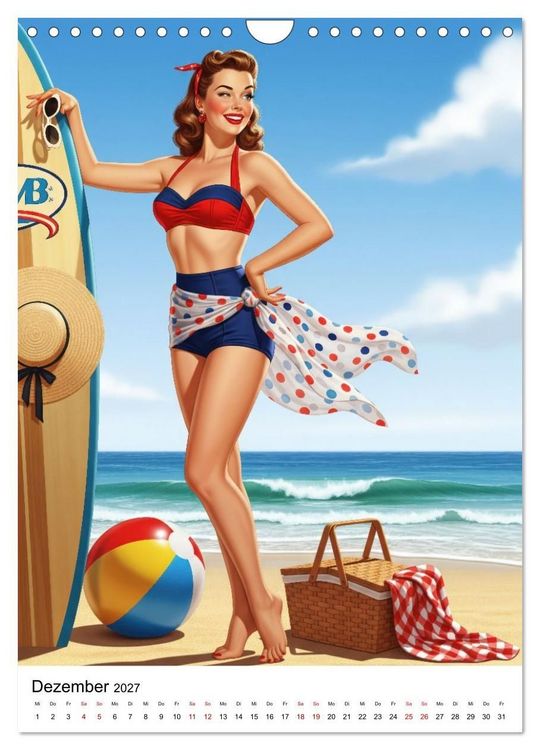 Produktbild: Charme & Kurven: Die Pin-ups der Golden 50s (Wandkalender 2027 DIN A4 hoch), CALVENDO Monatskalender