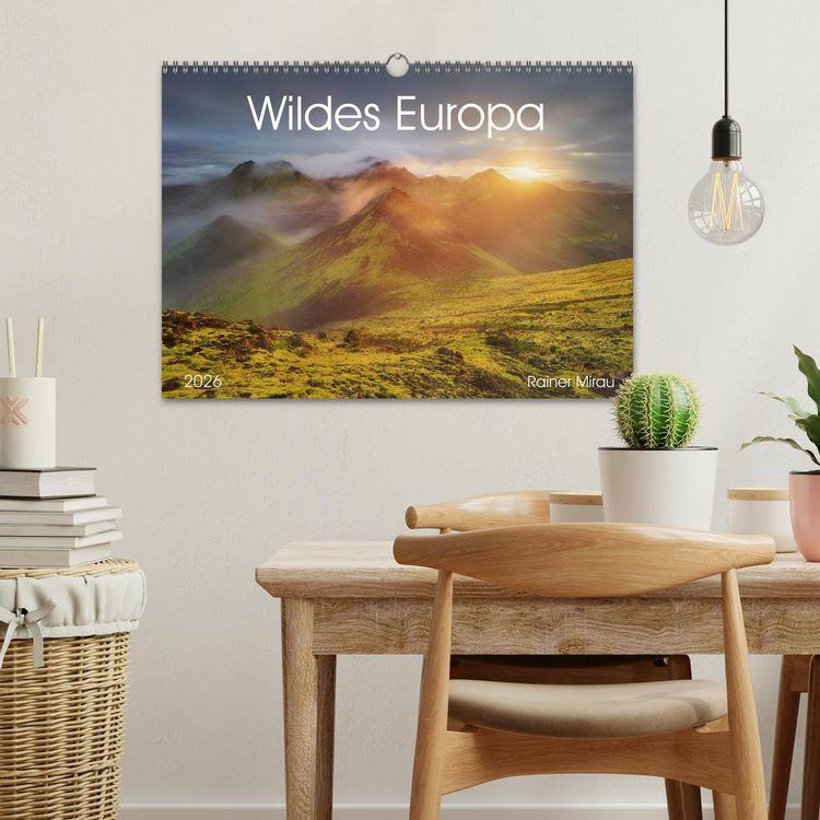 Produktbild: Wildes Europa 2026 (Wandkalender 2026 DIN A3 quer), CALVENDO Monatskalender