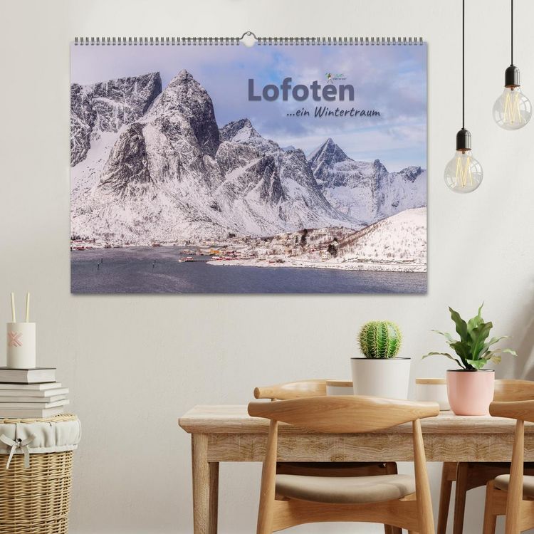Produktbild: Lofoten ...ein Wintertraum (Wandkalender 2026 DIN A2 quer), CALVENDO Monatskalender