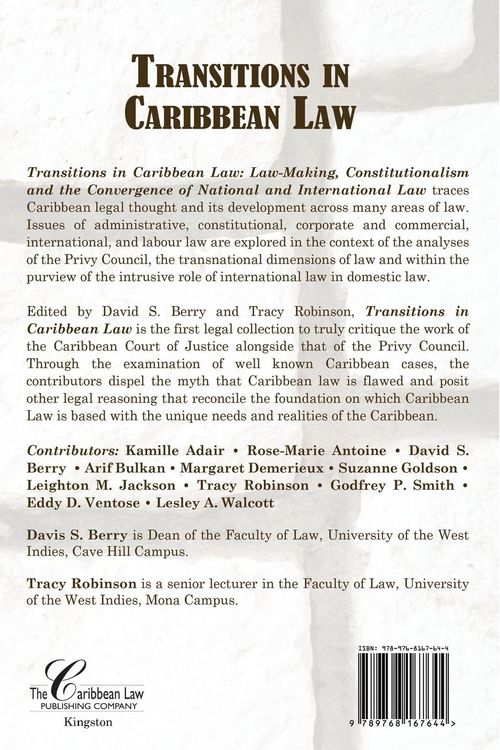 Produktbild: Transitions in Caribbean Law