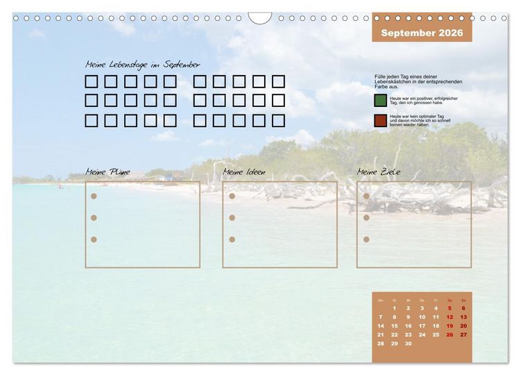 Produktbild: Erlebe mit mir Lebenszeit (Wandkalender 2026 DIN A3 quer), CALVENDO Monatskalender