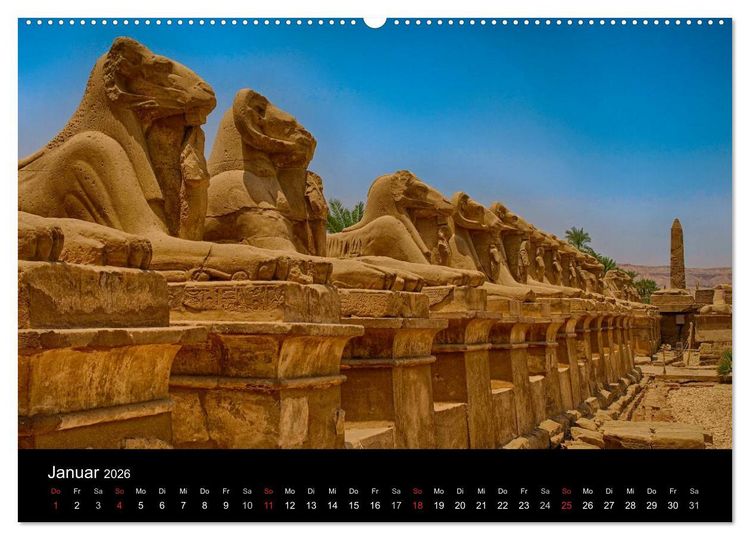 Produktbild: Luxor in Bildern - Auf den Spuren des antiken &Auml;gypten in Theben Ost und Theben West (hochwertiger Premium Wandkalender 2026 DIN A2 quer), Kunstdruck in Hochglanz