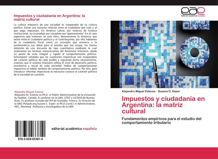 Produktbild: Impuestos y ciudadan&iacute;a en Argentina: la matriz cultural