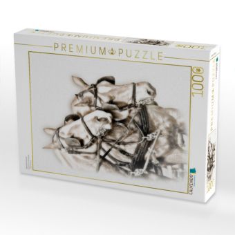Produktbild: CALVENDO Puzzle Equestrian Kunst | 1000 Teile Lege-Gr&ouml;&szlig;e 64x48cm Foto-Puzzle f&uuml;r gl&uuml;ckliche Stunden