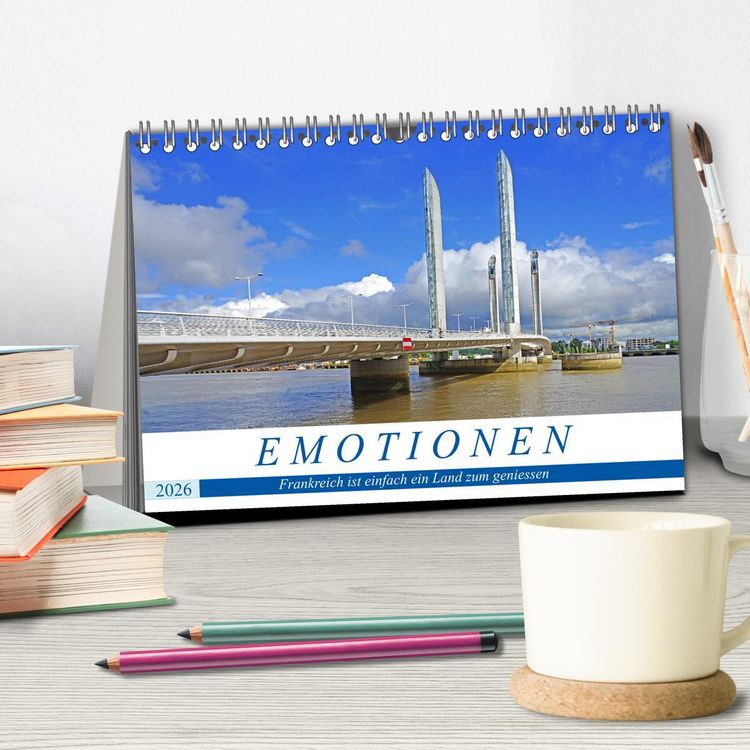 Produktbild: Emotionen - Frankreich ist einfach ein Land zum geniessen (Tischkalender 2026 DIN A5 quer), CALVENDO Monatskalender