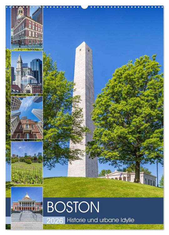 Produktbild: BOSTON Historie und urbane Idylle (Wandkalender 2026 DIN A2 hoch), CALVENDO Monatskalender