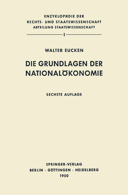 Produktbild: Die Grundlagen der National&ouml;konomie