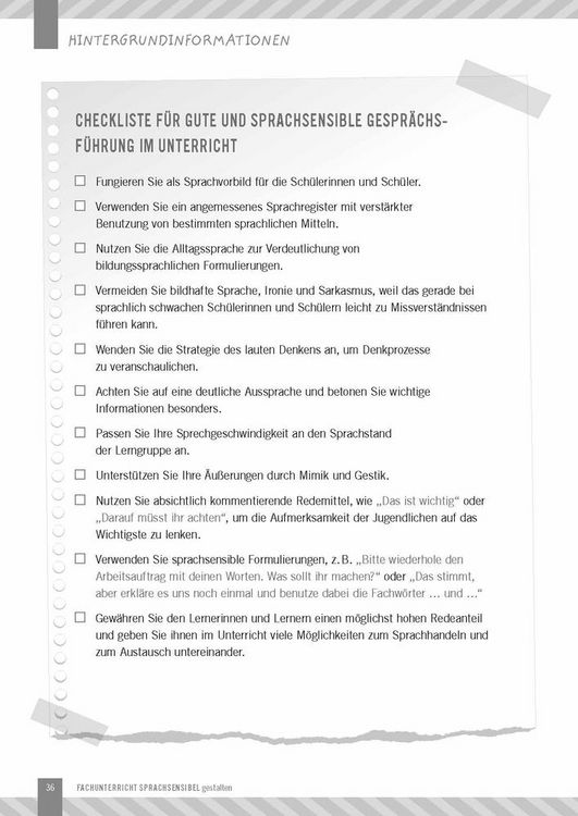 Produktbild: Fachunterricht sprachsensibel gestalten