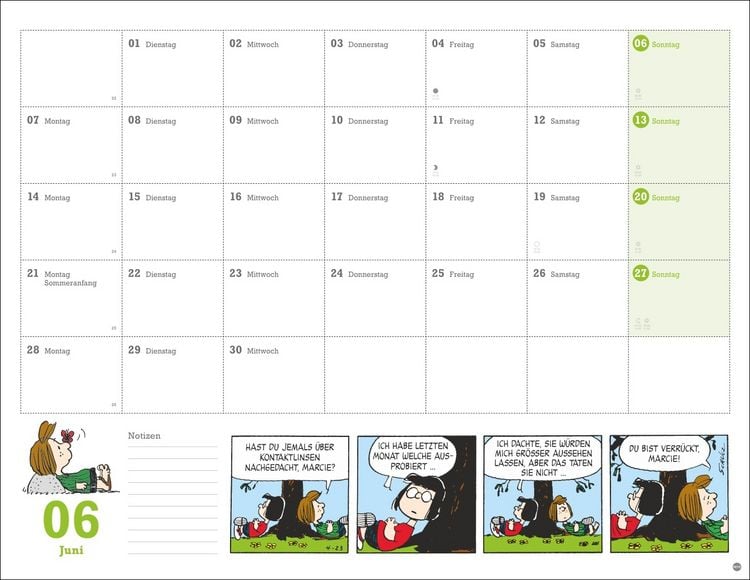 Produktbild: Peanuts Monatsplaner 2027