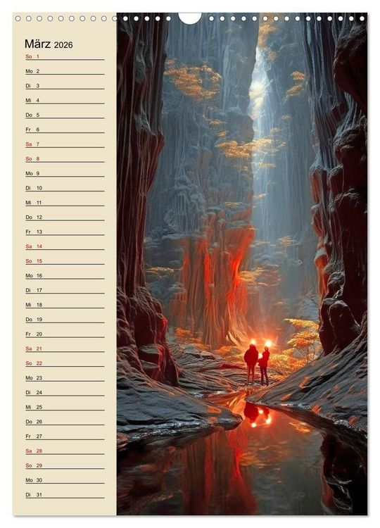 Produktbild: Von oben und unten (Wandkalender 2026 DIN A3 hoch), CALVENDO Monatskalender