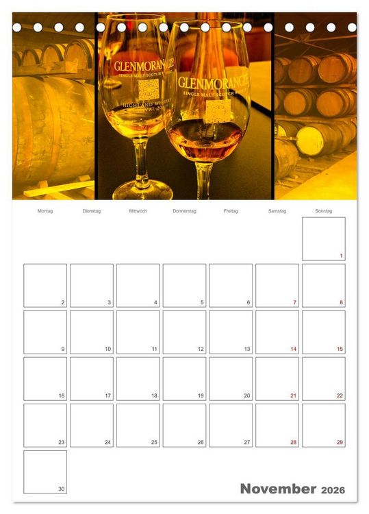 Produktbild: Schottland Impressionen - Schl&ouml;sser und Whisky (Tischkalender 2026 DIN A5 hoch), CALVENDO Monatskalender
