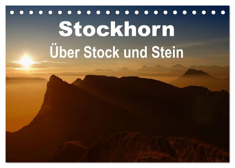 Produktbild: Stockhorn &ndash; &Uuml;ber Stock und Stein (Tischkalender 2026 DIN A5 quer), CALVENDO Monatskalender