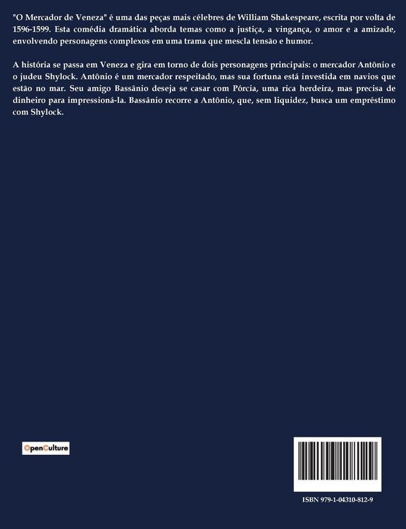 Produktbild: O Mercador de Veneza